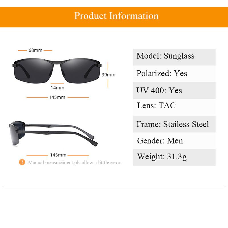 Классические поляризованные солнцезащитные очки UV400 для мужчин, занимающихся спортом