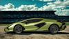 Remote-Controlled Lamborghini Sian 1:24 Rw Rc Green Car 1 Pc