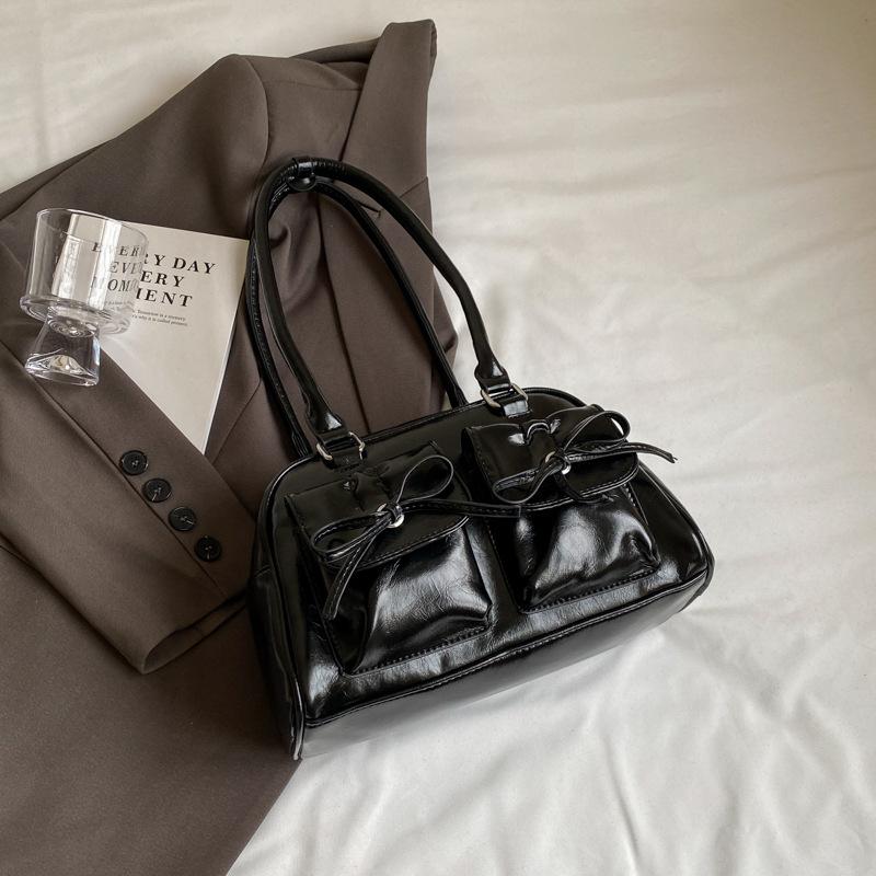 Модная сумка через плечо с бантом для женщин, кошелек и сумка через подмышку