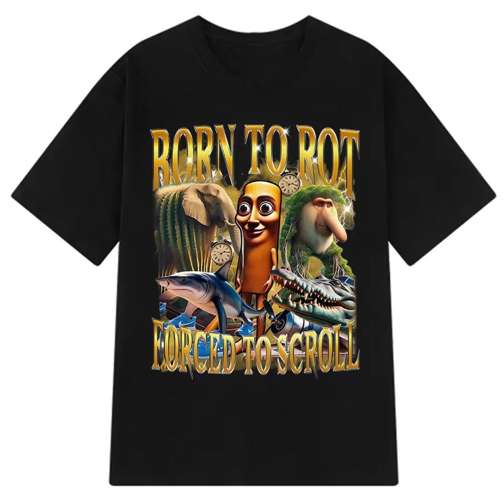 Итальянская Т-футболка с мемом про мозг Tralalero Tralala Tung Tung Tung Sahur Bombardiro Crocodilo