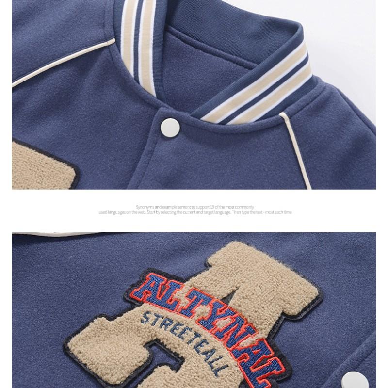 Мужская весенне-осенняя мода, свободная куртка с курткой в ​​​​Европе и США, бейсбольная повседневная одежда