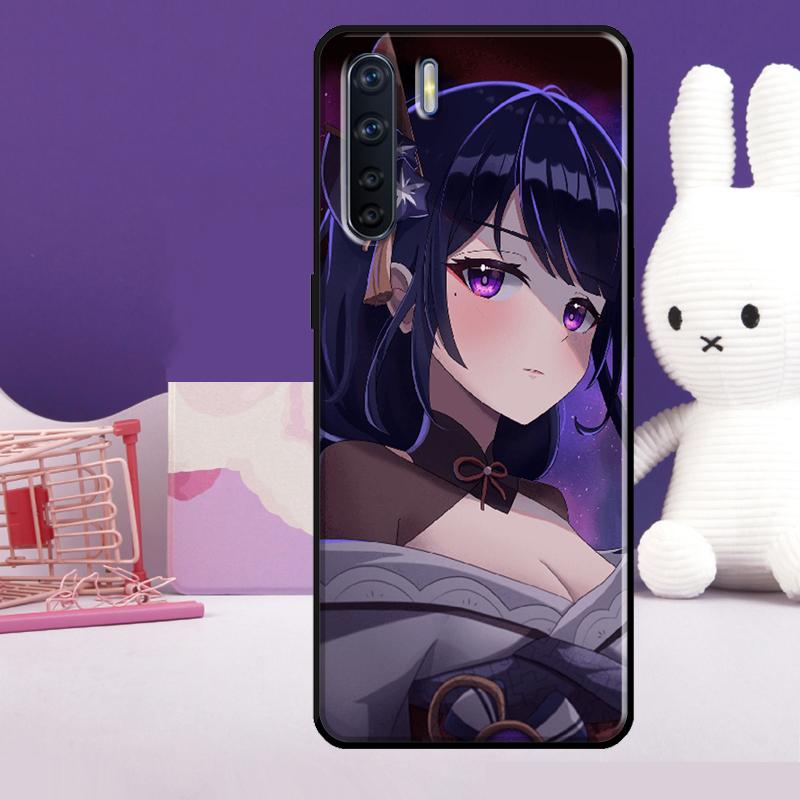 Кейс Genshin Impact Райдэн Сёгун Баал для Oppo A60 A80 A40 A77 A57 A17 A74 A54 A94 A78 A98 A18 A38 A58 A96 A76 A16 A15 A5 Pro