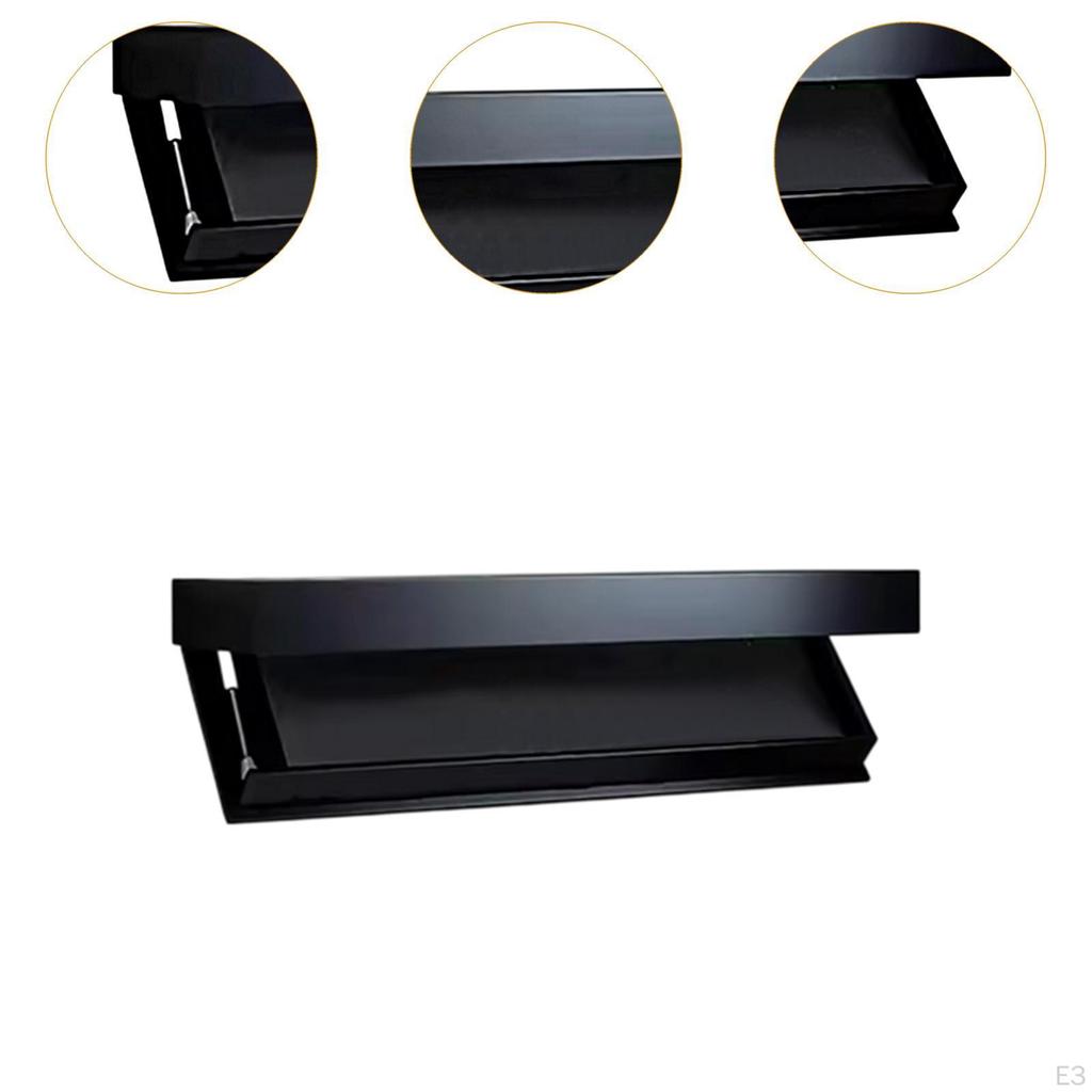 Concealed Wall Shelf Cabinet Rack Wood Home Decoration Mount Drawer for Living Room Apartment