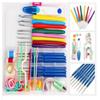 1Set Multicolor Crochet Hooks Knitting Needles Stitches Weave Craft Set Tools with Box