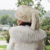 Winter Hat Ethnic Style Design Ear Protection Thickened Lining Faux Fur Ball Women Hat