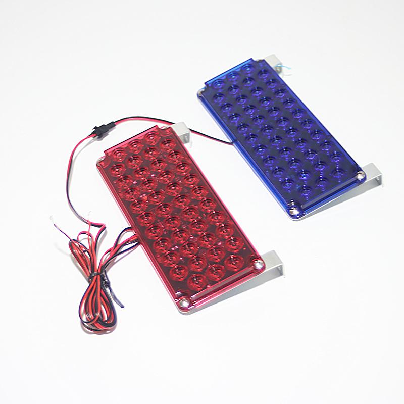 Red Ultra-thin sentry box flash light LED Car SUV Truc 12V 24V Flash alternately warning light barricade signal light Blue