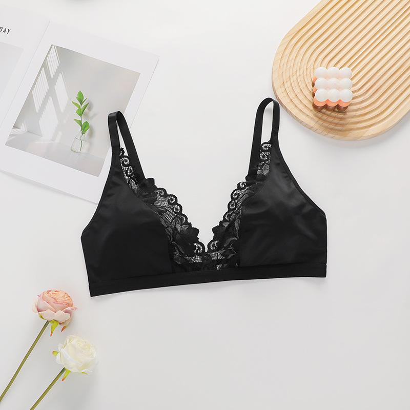 Сексуальный французский ультратонкий прозрачный кружевной бюстгальтер для большой груди