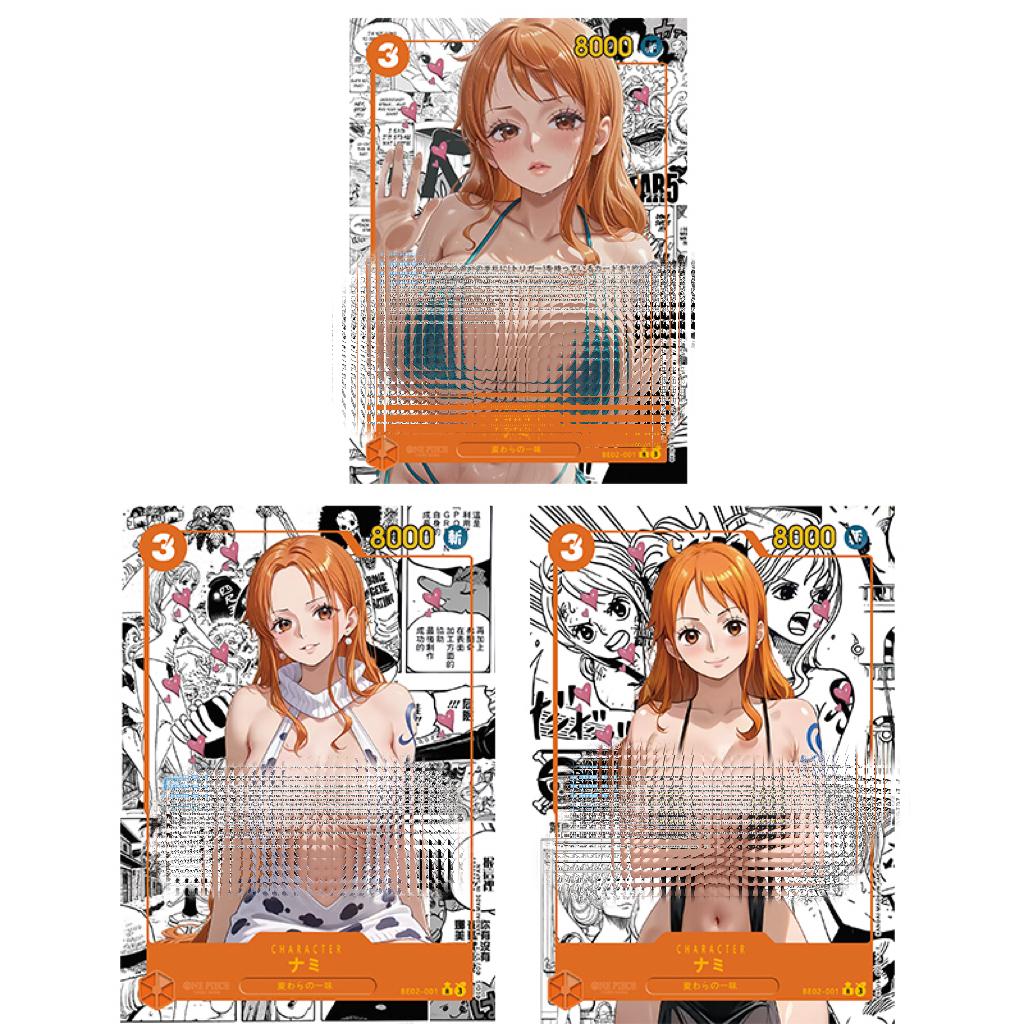 Сделай сам One Piece Opcg Нами Боа Хэнкок Ямато Самоконтроль Коллекционирование Подпись Торговая Флеш-карта Аниме Мультфильм Рождественский Подарок