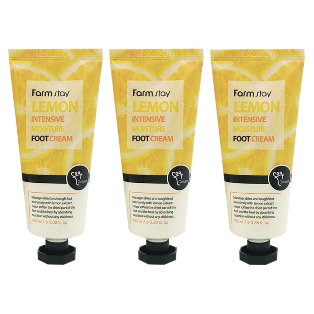 FARM STAY Интенсивный увлажняющий крем для ног «Лимон» 100 мл (3 варианта)