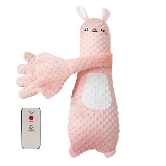 Baby Patter Pillow with Remote Control And Heating Function Goose Shape Baby Sleep Aid Soothe Emotions Anxiety Arm-Wrapped Support Soothing Sleep Toys