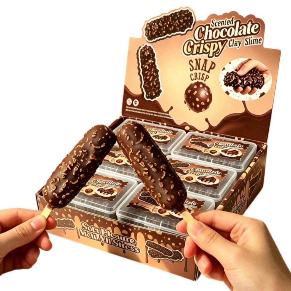 Chocolate Crispy Squishy Non-bounce Crunchy Squeeze Creative Wax Skin Squeeze Toy Student Prize