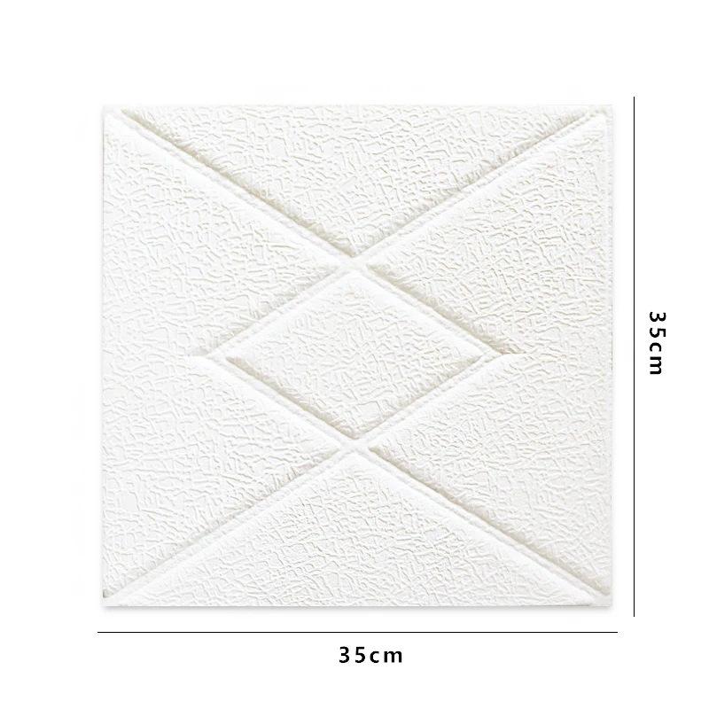 4 шт. 35*35 см Потолок Спальня Декор 3D Фон Обои Отклеивающиеся и Наклеивающиеся Водонепроницаемые Наклейки на Стену Анти-столкновение Домашний Декор