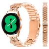 For Huawei Watch GT 2 42mm Replacement Strap M-Type Rhinestones Decor Stainless Steel 3-Bead Watch Band