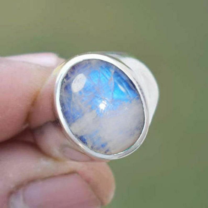 Moonstone Ring, Handmade Ring, 925 Sterling Silver, Handmade Jewelry, Statement Ring, Birthstone Gift