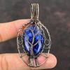 Tree Of Life Sodalite Pendant Copper Wire Wrapped Pendant Handmade Women Jewelry Gemstone Pendant Tree Of Life Jewelry Sodalite Gift For Mom