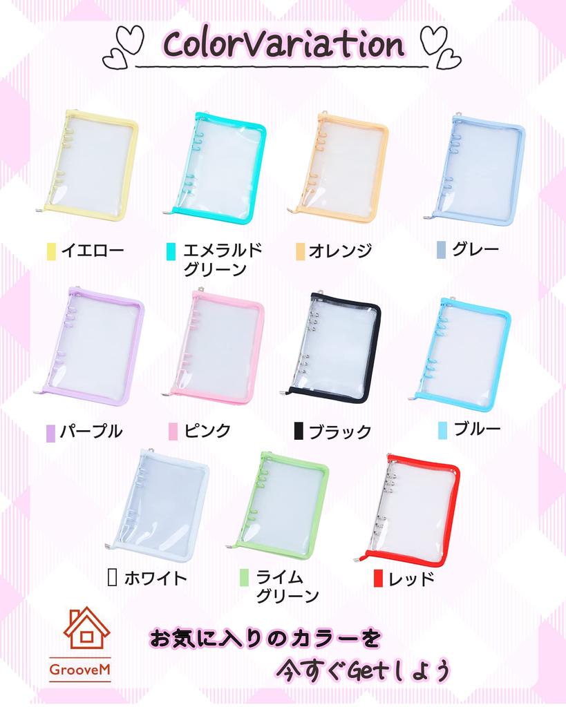 GrooveM Axta Case Axta Case Storage Instax Album Instax Book Collect Refill File Otaku Goods Carrying Portable Otaku Goods Book (A6, Orange)