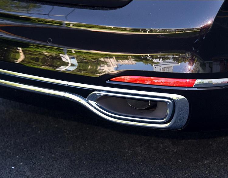 BMW 7 Series Rear Lip & Exhaust Decorative Strips for 730Li, 740Li, 750LI by Mansory
