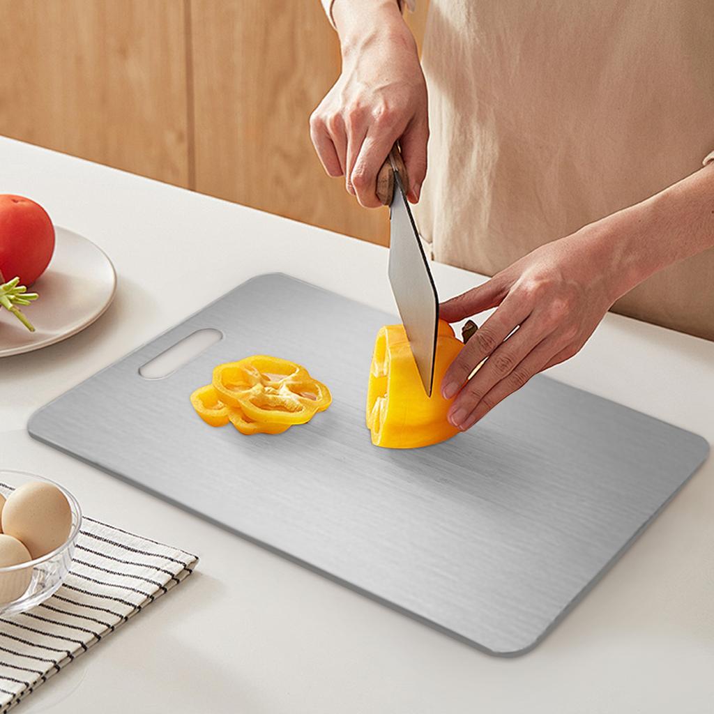 Разделочные доски из нержавеющей стали — Разделочные доски из нержавеющей стали для кухни — Новейшая гигиена и долговечность, двусторонний коврик для резки из нержавеющей стали