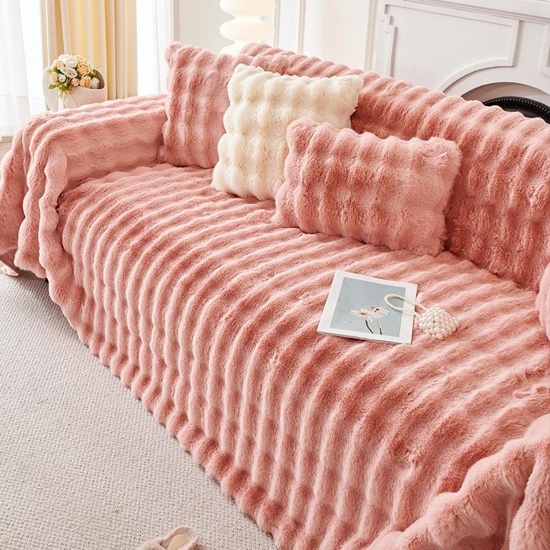 Мягкий нескользящий чехол для дивана, полное покрытие, утолщенный для зимы, универсальный для всех сезонов