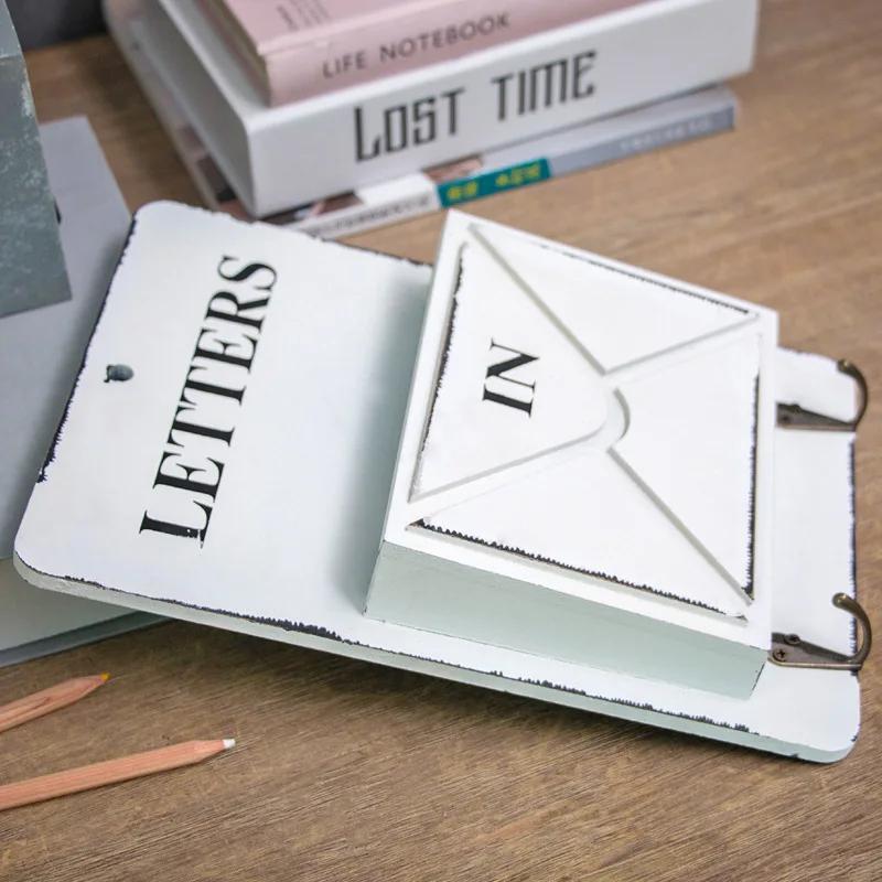 Творческий ящик для хранения многофункциональных ключей, крючки для подвешивания, конверты, всякая всячина, ретро-полка, деревянные коробки, винтажное украшение для стен дома