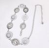 Luxury Women's Metal-Inlaid Waist Chain with Fashionable Design