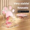 Cute Cartoon Cat Claw Folding Mobile Phone Holder Desktop Student Dormitory Office Chasing Drama Brush Douyin Suitable for Ipad