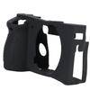 For Sony A6500 Camera Case Cover Durable Soft Silicone Cover Protective(Black)