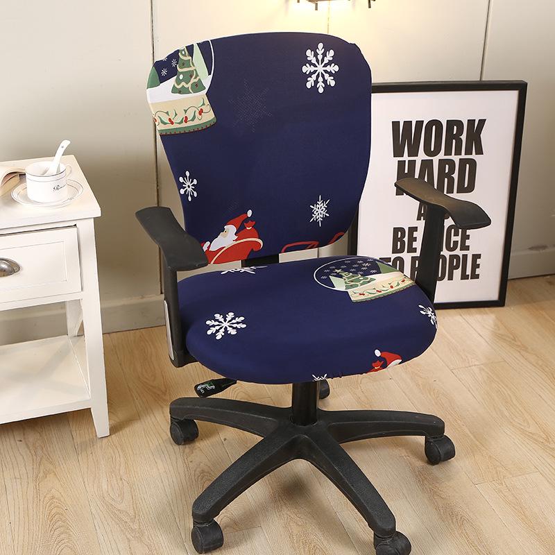 Эластичный Раздельный Чехол для Стула, Чехол для Подъемного Компьютерного Стула, Вращающийся Чехол для Стула Руководителя, Чехол для Офисного Стола и Стула