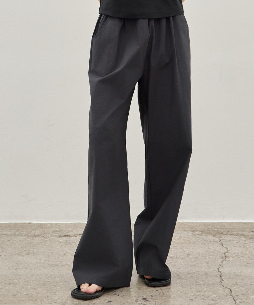 ELLIOTI Nylon Wide Banding Pants_3Color