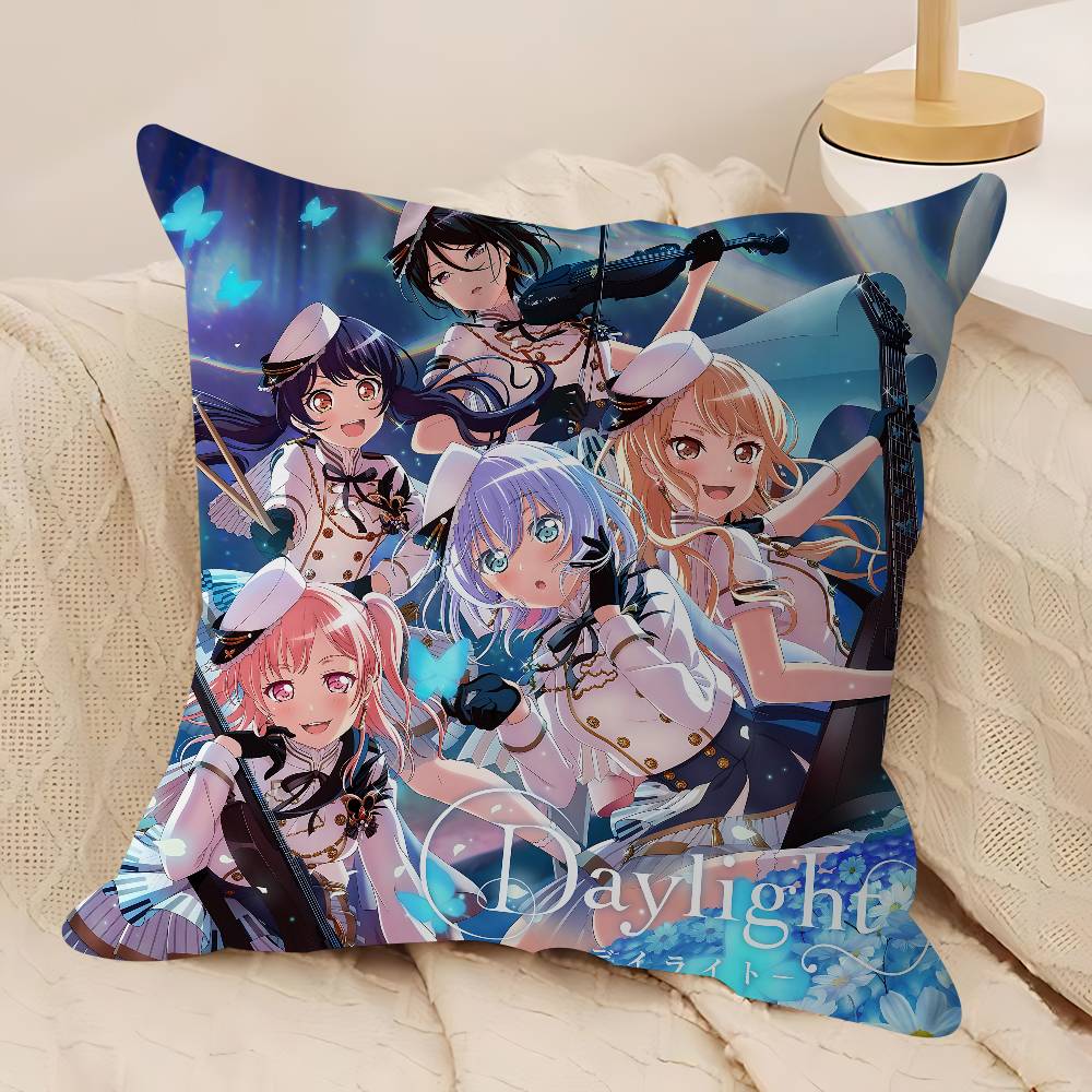 Cute B-Bang D-Dream Personalized Picture Text Home Decorative Pillows Household Gifts 45x45cm