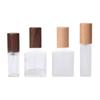 Портативный стеклянный флакон для духов с деревянной крышкой, варианты 5 мл и 10 мл