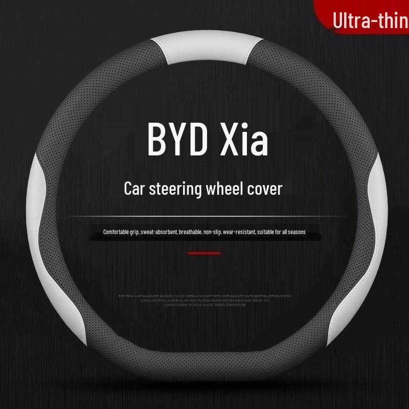 BYD Xia DMI Steering Wheel Cover: Nappa Leather, All-Season, Non-Slip.