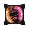 Dunkin Donuts Square Pillowcase Cushion Cover Pillow Case Throw Pillow Cover for Home Bedroom Car