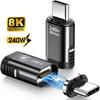 Магнитный адаптер USB C 8K 60 Гц 240 Вт Адаптер USB4 Конвертер Type-C для Thunder-bolt 3/4