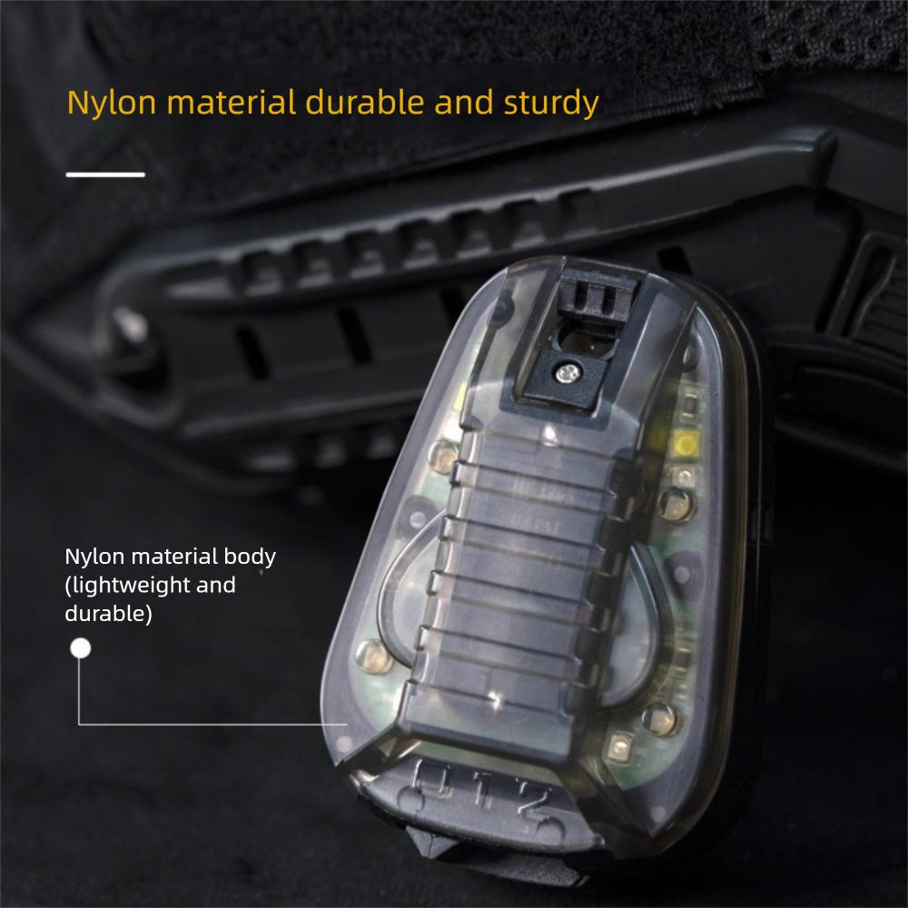 Waterproof Helmet Flashing Light Multi-Color Helmet Flashlight Safety Helmet IR Lamp Hiking