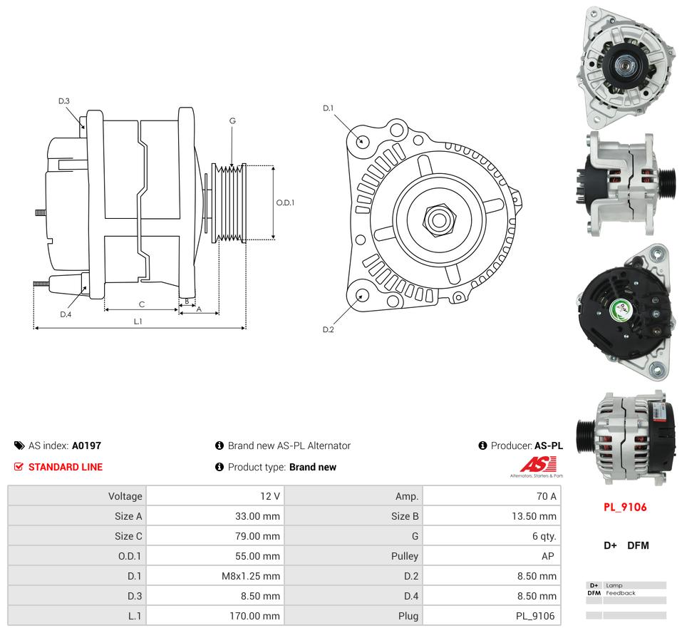 Alternator Mazda 121 Ford Fiesta Ka