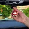 Adorable Santa Claus Car Ornament Set PVC Christmas Decorations for Vehicle Interior Perfect Holiday Gift Christmas Car Decorations