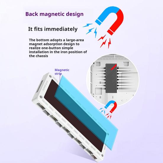 Порты ARGB-хаба PWM Температура с 10 регулировками скорости управления Энергосбережение