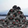 Милый узор Криптиды Человек-мотылек Плед из кораллового флиса Плюшевый Весенне-осенний Портативный Тонкий Накидка для Дома Офиса Коврик