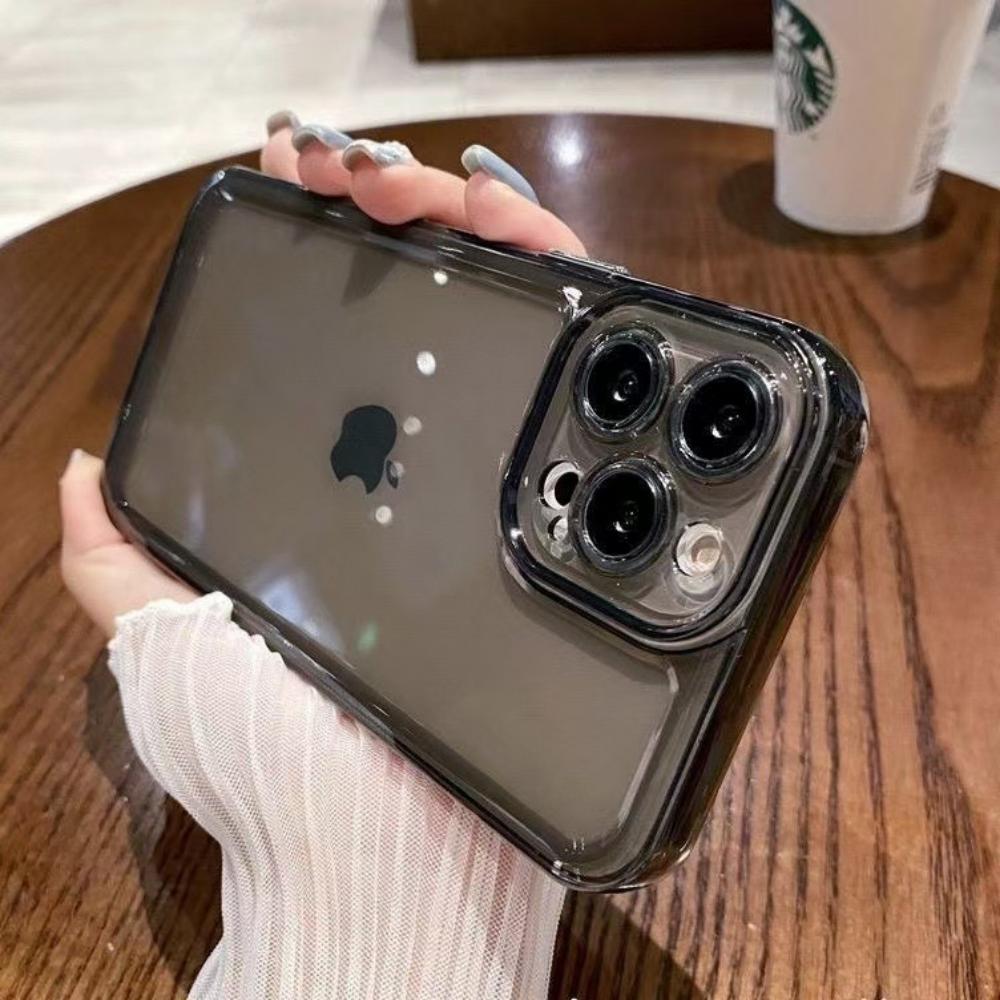 Прозрачный Космический Чехол Подходит для IPhone16pro Защитный Чехол Apple 17Air Чехол для Мобильного Телефона 15 Мягкий Чехол 14 Простой