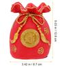Resin Blessing Bag Lucky Pouch Decor Cartoon Shape Mini Desktop Ornament Compact Table Decoration Home Office Gift