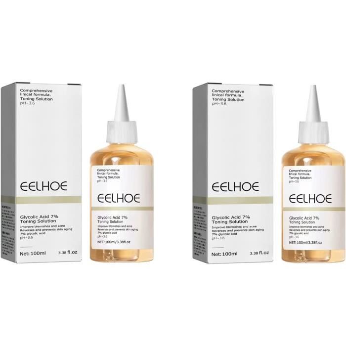 Solution Exfoliante - Eelhoe The Ordinary - Acide Glycolique 7% - 100 ml - Sans parfum