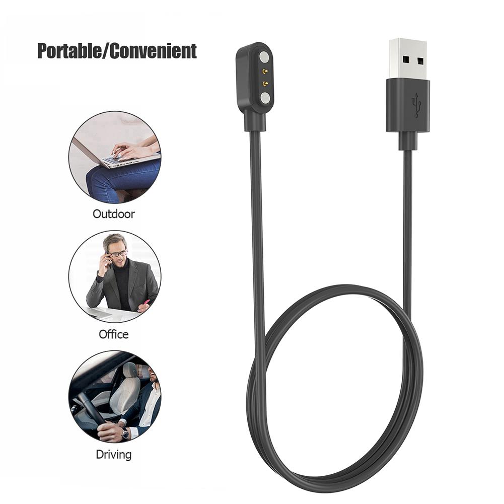 Магнитный зарядный кабель Безопасность USB Зарядное устройство для умных часов Запасные аксессуары для HAYLOU Watch 2 Pro(LS02 Про)/Солар Лайт