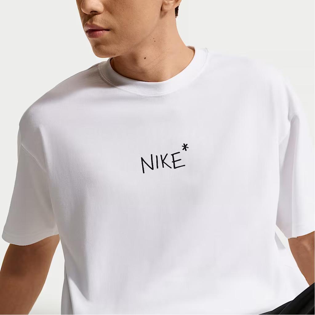 Nike Спортивные футболки Мужские Белые С круглым вырезом Умеренные IV2646-100