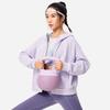 Li Ning Fitness Series влагоотводящий термофлисовый кардиган с капюшоном реглан Dopamine с длинным рукавом женская толстовка AWDU562-6