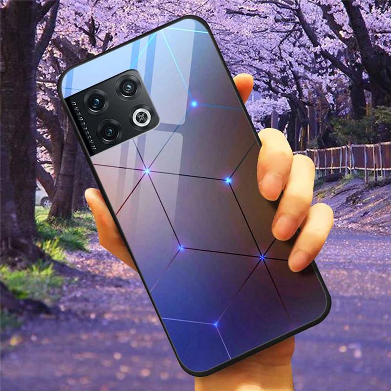 For OnePlus 10 Pro 5G Case 6.7'' Tempered Glass Starry Marble Hard Back Cover for One Plus 10Pro Funda Capa Oneplus10pro Coque