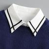 Coffee Plaid Fake Collar Versatile Universal Fake Collar Autumn Shirt Decorative Collar Sweater Fake Collar