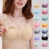 Seamless Maternity Nursing Bra - Large Size, Front Buckle, No Underwire, Anti-Sagging