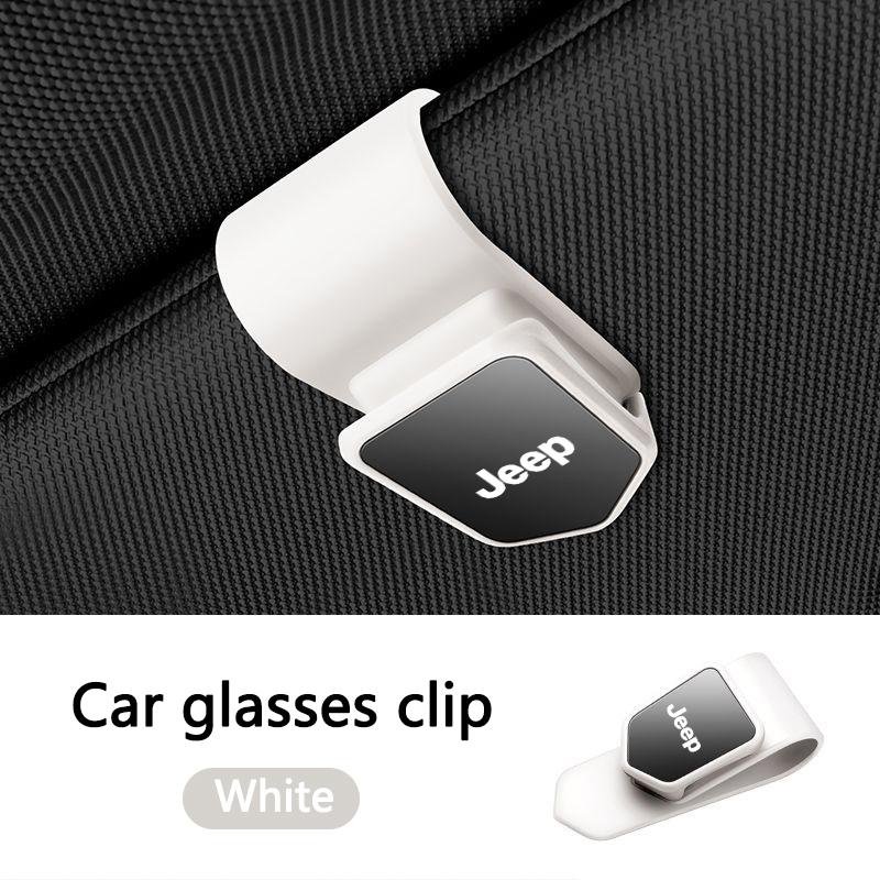 For Jeep Car Interior Sun Visor Glasses Holder Sunglasses Eyeglasses Clip For Jeep Renegade Compass Grand Cherokee Wrangler j