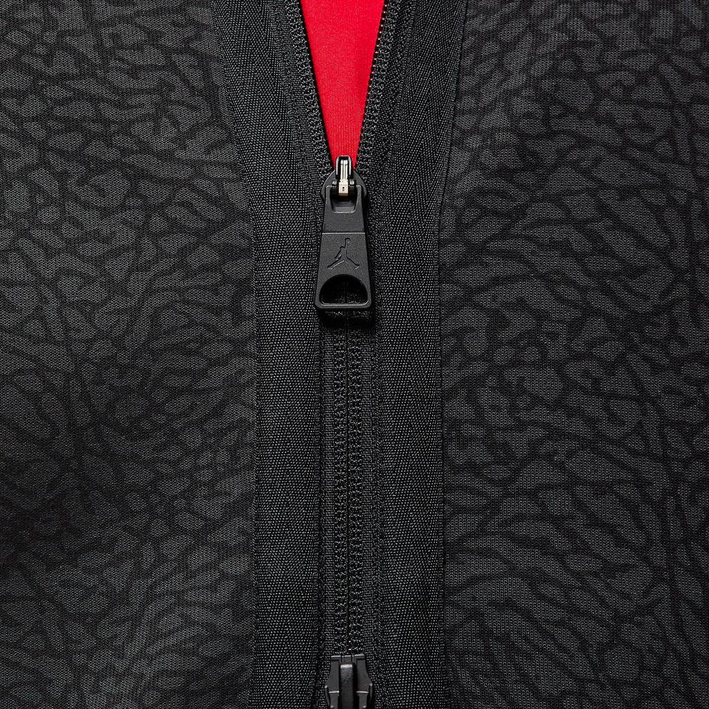 Jordan Dri-FIT Sport Full Pattern Logo Hoodie With Double Zip Design Men Sweatshirt Black FD8119-010